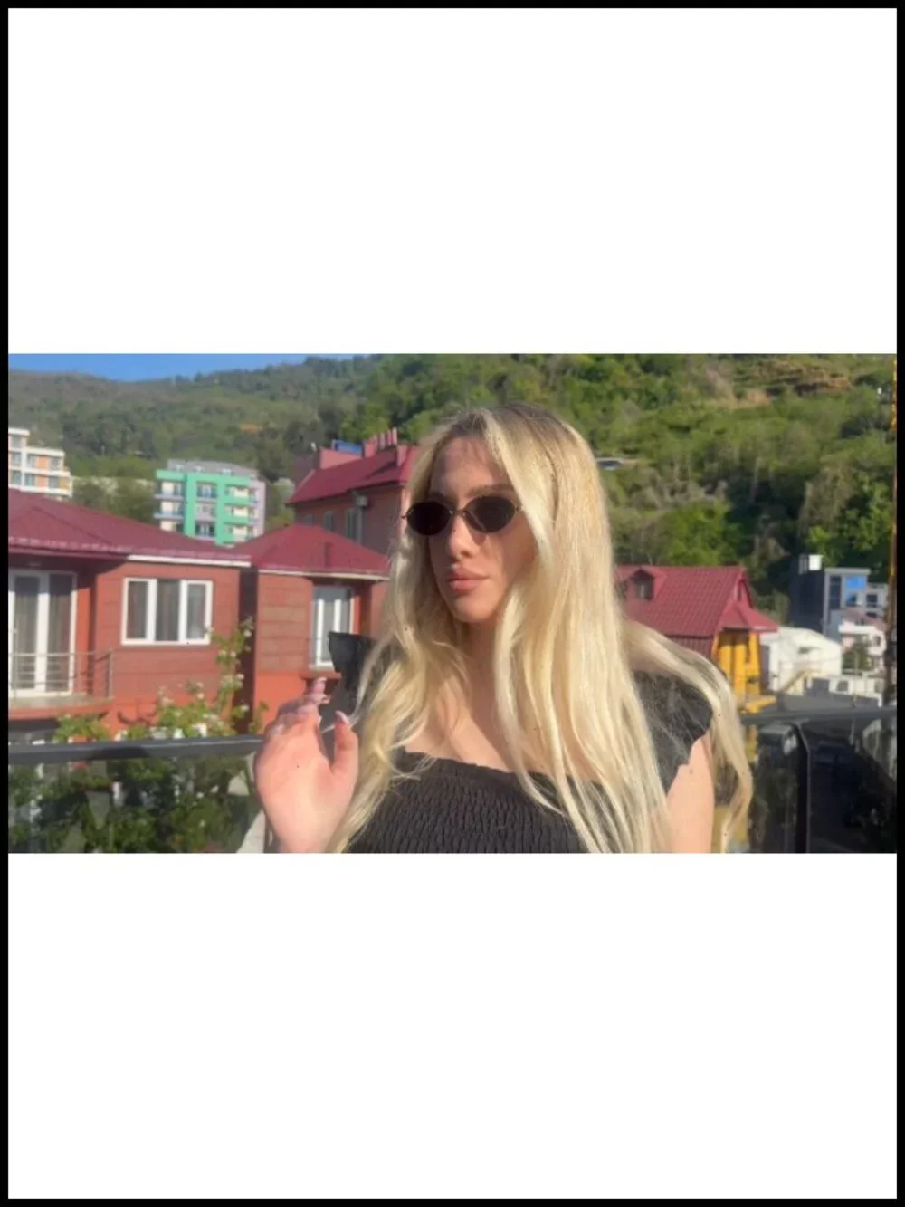 Polarized Retro Cat Eye Sunglasses with Metal Frame